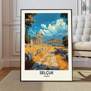 Selçuk Print,Selçuk Wall Art,Selçuk Colorful Poster,Personalized Birthday Travel Gift Present Photography Artwork Turke