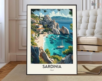 Sardinia poster, Sardinia Wall Art, Sardinia Print, Sardinia Photo, Sardinia Poster Print, Sardinia Travel, Sardinia city, Sardinia map