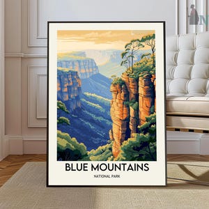 Blue Mountains poster, Blue Mountains Wall Art, Blue Mountains Print, Blue Mountains Photo, Blue Mountains Sydney, Blue Mountains Australia