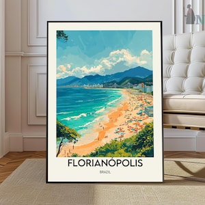Florianópolis Print, Florianópolis Poster, Florianópolis Wall Art, Florianópolis Travel, Florianópolis art, Brazil Print, Santa Catarina
