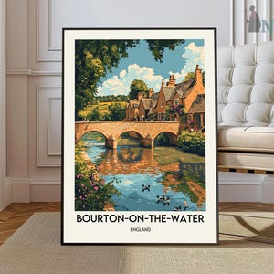 Arte di Bourton-on-the-Water, opera d'arte di Bourton-on-the-Water, mappa di Bourton-on-the-Water, foto di Bourton-on-the-Water, poster di Bourton-on-the-Water