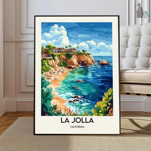 La Jolla poster, La Jolla Wall Art, La Jolla Print, La Jolla Photo, La Jolla Poster Print, La Jolla Travel Poster, La Jolla San Diego poster