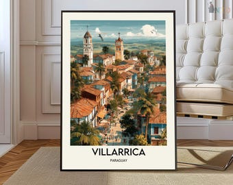 Cartel de Villarrica, Arte de pared de Villarrica, Impresión de Villarrica, Foto de Villarrica, Impresión de cartel de Villarrica, Viajes a Villarrica, impresión del sur de Chile