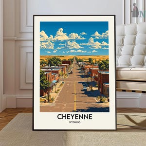 Impression Cheyenne, art mural Cheyenne, affiche Cheyenne, photo Cheyenne, impression affiche Cheyenne, affiche de voyage Cheyenne, Cheyenne Wyoming