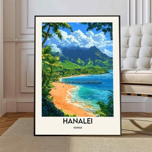Hanalei Poster, Hanalei Wall Art, Hanalei Print, Hanalei Photo, Hanalei Poster Print, Hanalei Travel Poster, Hanalei Hawaii, Kauai Hawaii