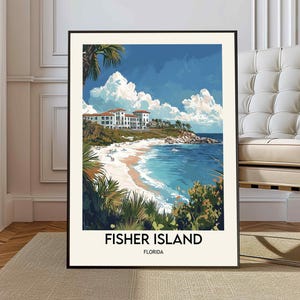 Fischer Insel Poster, Fischer Insel Wandkunst, Fischer Insel Druck, Fischer Insel Foto, Fischer Insel Plakat Druck, Fischer Insel Miami Kunst