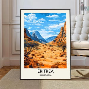 Impression d'Érythrée, art mural Érythrée, affiche d'Érythrée, photo d'Érythrée, impression d'affiche d'Érythrée, décoration murale d'Érythrée, impression d'Afrique