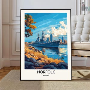 Norfolk Virginia Travel Poster, Norfolk Virginia Wall Art, Norfolk Virginia Poster Print, Norfolk Virginia Photo, Norfolk Virginia Decor
