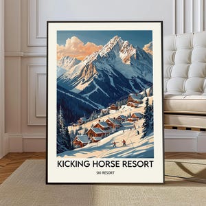 Póster de Kicking Horse Resort, arte mural de Kicking Horse Resort, impresión de Kicking Horse Resort, foto de Kicking Horse Resort, Kicking Horse Canadá