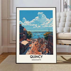 Quincy poster, Quincy Wall Art, Quincy Print, Quincy Photo, Quincy Poster Print, Quincy Travel Poster, Quincy Massachusetts poster