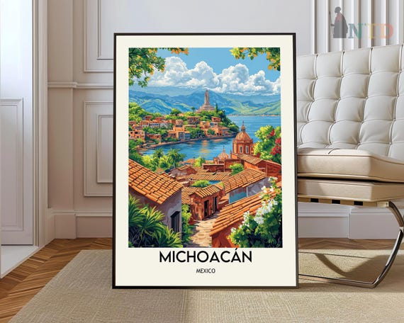 Michoacán Poster, Michoacán Wall Art, Michoacán Print, Michoacán