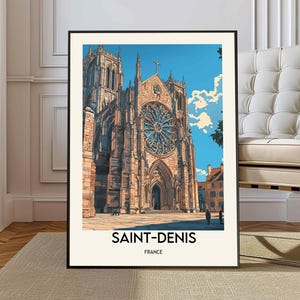 Saint Denis poster, Saint Denis Wall Art, Saint Denis Print, Saint Denis Photo, Saint Denis Poster Print, Saint Denis paris