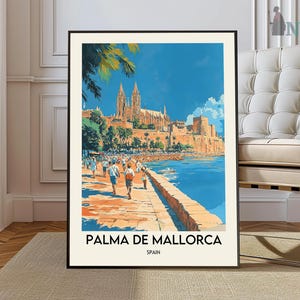 Palma de Mallorca Travel Poster, Palma de Mallorca Wall Art, Palma de Mallorca Poster Print, Palma de Mallorca Photo, Palma Decor, Spain