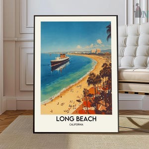 Long Beach Print, Long Beach Wall Art, Long Beach Poster, Long Beach Photo, Long Beach Poster Print, Long Beach California poster