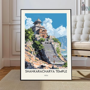 Shankaracharya Temple poster, Shankaracharya Temple Wall Art, Shankaracharya Temple Print, Shankaracharya Temple Photo