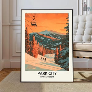 Park City Print, Park City Wandkunst, Park City Poster, Park City Foto, Park City Poster Druck, Park City Reiseposter, Park City Utah