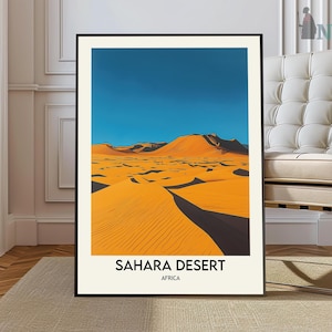 Sahara Wüste Print, Sahara Wandkunst, Sahara Poster, Sahara Foto, Sahara Wüste Afrika, Sahara Wüste Nordafrika