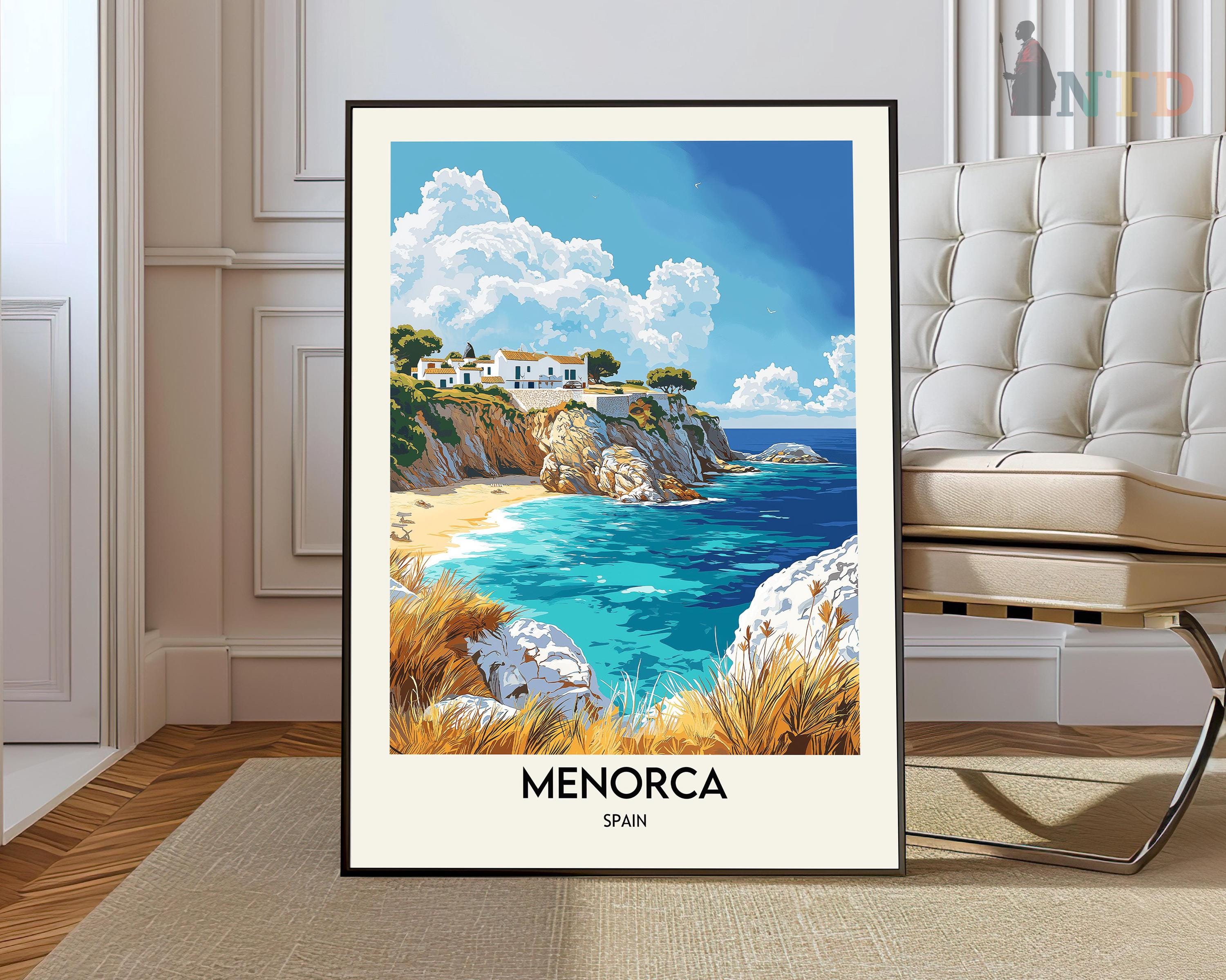 Impression de Minorque, art mural de Minorque, affiche de Minorque, photo de Minorque, impression d'affiche de Minorque, affiche de voyage de Minorque