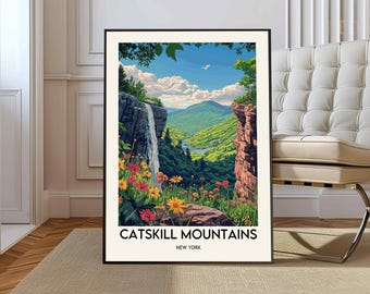 Catskill Mountains Travel Poster, Catskill Mountains Wall Art, Catskill Mountains Poster Print, Catskill Photo, Catskill Mountains New York,