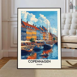 Copenhagen Travel Poster, Copenhagen Wall Art, Copenhagen Poster Print, Copenhagen Photo, Copenhagen Decor, Copenhagen  Denmark