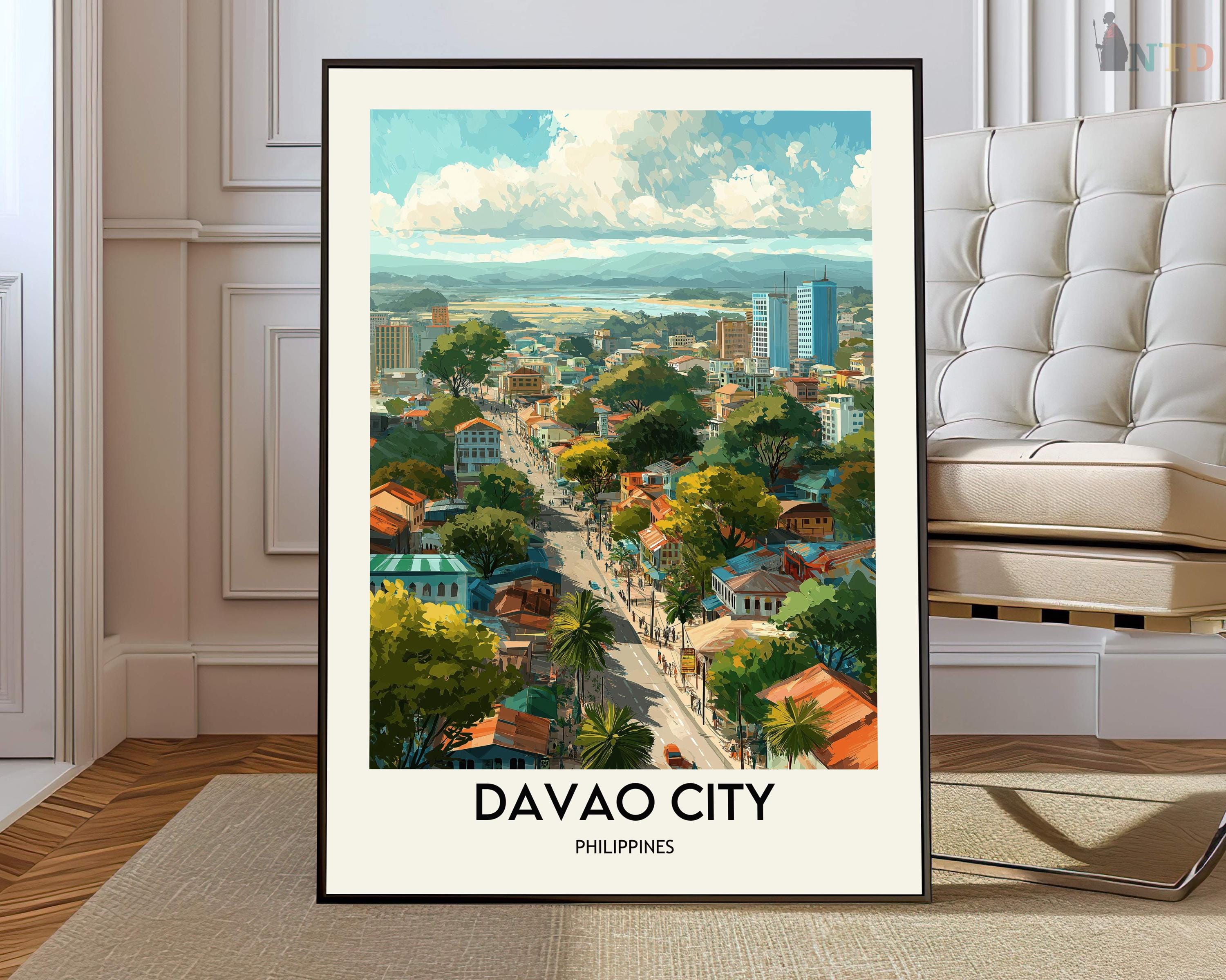 Buy Davao City Poster, Davao City Wall Art, Davao City Print