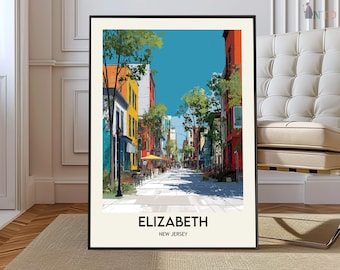 Elizabeth poster, Elizabeth Wall Art, Elizabeth Print, Elizabeth Photo, Elizabeth Poster Print, Elizabeth Travel, Elizabeth city New Jersey