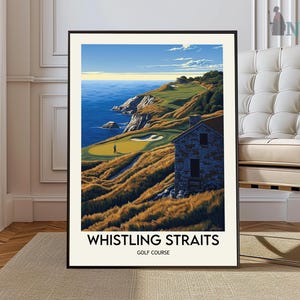 Whistling Straits Golf course poster, Whistling Straits Golf course  wall art, Whistling Straits Golf course  print, Whistling Straits photo
