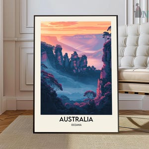 Australia Travel Poster, Australia Wall Art, Australia Poster Print, Australia Photo, Australia Decor,Australia  Oceania, Sydney Perth city