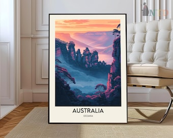 Australia Travel Poster, Australia Wall Art, Australia Poster Print, Australia Photo, Australia Decor,Australia  Oceania, Sydney Perth city