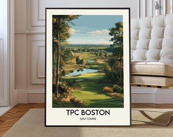TPCボストンゴルフクラブポスタープリント、PGAツアーチャンピオン