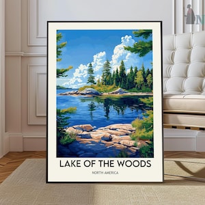 Lake of the Woods poster, Lake of the Woods Wall Art, Lake of the Woods Print, Lake of the Woods Photo, Lake of the Woods Canada