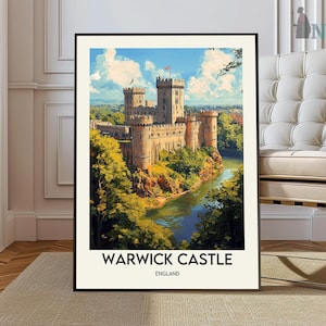 Warwick Castle poster, Warwick Castle Wall Art, Warwick Castle Print, Warwick Castle Photo, Warwick Castle England, Warwick Castle UK