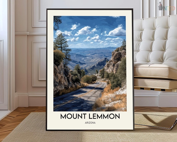 Mount Lemmon Arizona Poster Print | Scenic Sky Island Landscape