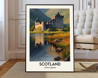 Scotland poster, Scotland Wall Art, Scotland Print, Scotland Photo, Scotland Poster Print, Scotland Travel, Scotland city, Scotland UK