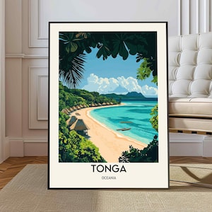 Tonga Poster, Tonga Wall Art, Tonga Print, Tonga Photo, Tonga Poster Print, Tonga Travel Poster  , Tonga Oceania Poster Print