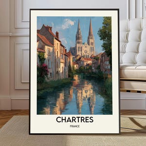 Chartres Wall Art, Chartres Poster, Chartres Print, Chartres Photography, Chartres Decor, Chartres Travel Art, Chartres France Print