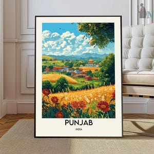 Punjab Poster, Punjab Wandkunst, Punjab Druck, Punjab Foto, Punjab Poster Druck, Punjab Reiseplakat, Punjab Dekor, Punjab Region