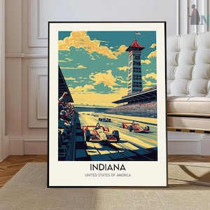 Indiana Wall Art, Indiana Wall Decor, Indiana Poster, Indiana Home Decor, Indiana Travel Gift, Indiana Travel Print