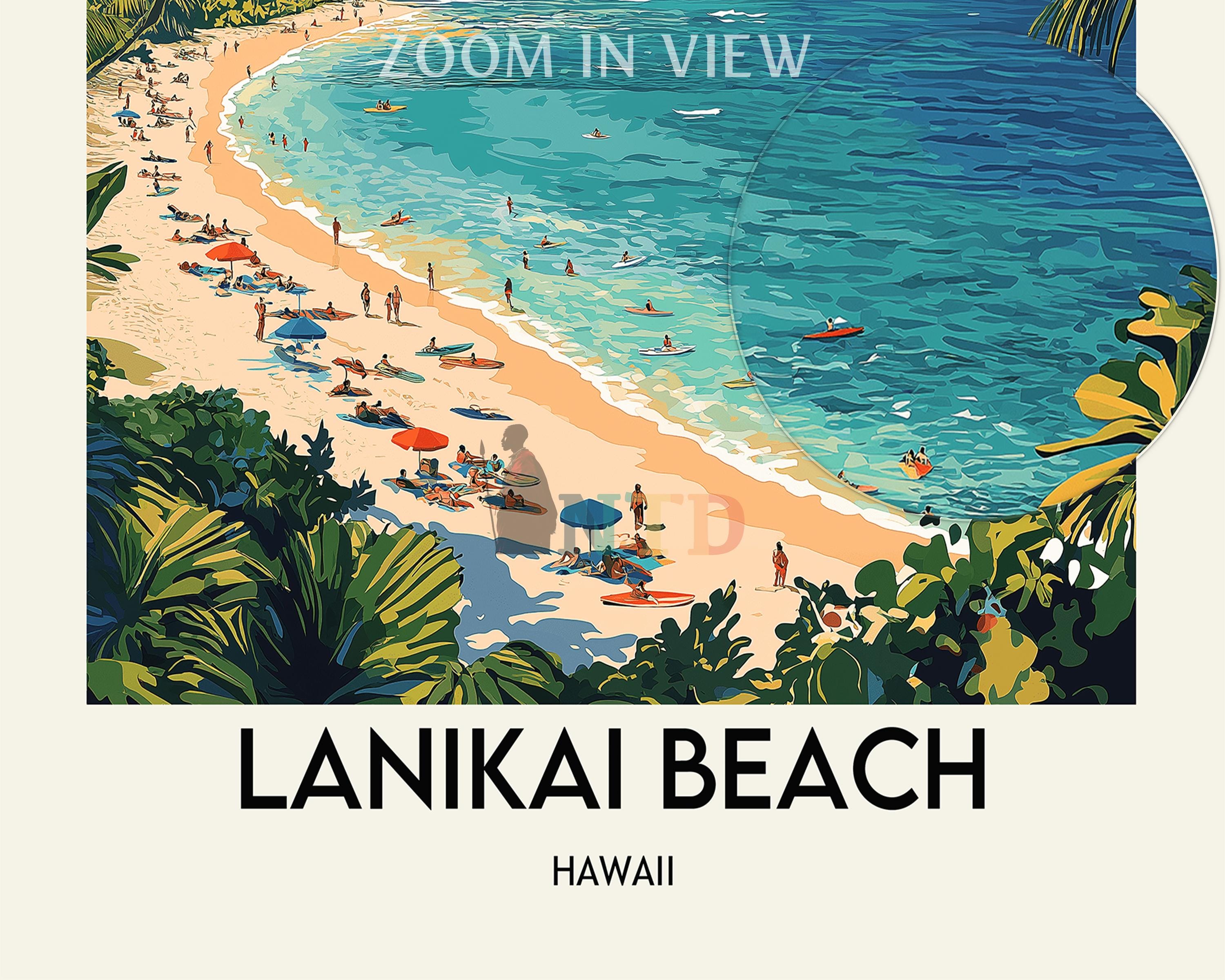 Lanikai Beach Poster, Lanikai Beach Wall Art, Lanikai Beach Print