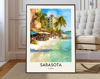 Sarasota poster, Sarasota Wall Art, Sarasota Print, Sarasota Photo, Sarasota Poster Print, Sarasota Travel, Sarasota Beach, Sarasota florida
