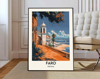 Faro poster, Faro Wall Art, Faro Print, Faro Photo, Faro Poster Print, Faro Travel Poster, Faro Algarve, Algarve poster, Portugal print