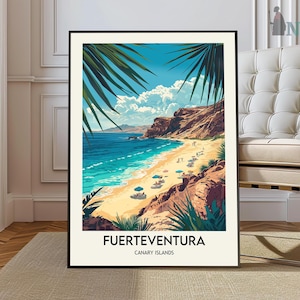 Fuerteventura Travel Poster, Fuerteventura Wall Art, Fuerteventura Poster Print, Fuerteventura Photo, Fuerteventura Decor, Spain
