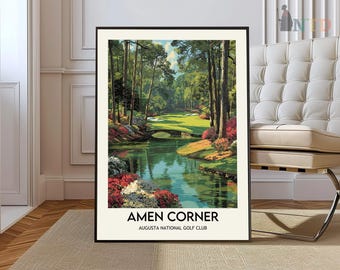 Amen Corner Augusta National Golf Club Print: Iconic Golf Art