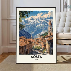 Aosta Poster, Aosta Wandkunst, Aosta Print, Aosta Foto, Aosta Reiseplakat, Aosta Stadtplakat, Aosta Kunstwerk