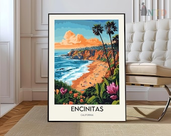 Encinitas Print, Encinitas Wall Art, Encinitas Poster, Encinitas Photo, Encinitas Poster Print, California Poster Print, Encinitas San Diego