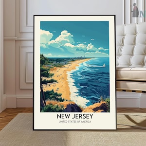 Impresión de Nueva Jersey, arte de Nueva Jersey, póster de Nueva Jersey, fotografía de Nueva Jersey, impresión de póster de Nueva Jersey, decoración de Nueva Jersey, póster de Garden State