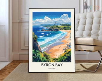 Byron Bay Print, Byron Bay Poster, Byron Bay Art Print, Byron Bay Wall Art, Byron Bay Photo, Australia Print, Cape Byron Lighthouse poster