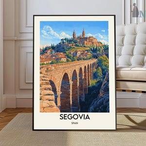 Segovia Poster, Segovia Wandkunst, Segovia Druck, Segovia Foto, Segovia Poster Druck, Segovia Reiseposter, Segovia spanien, Segovia stadt