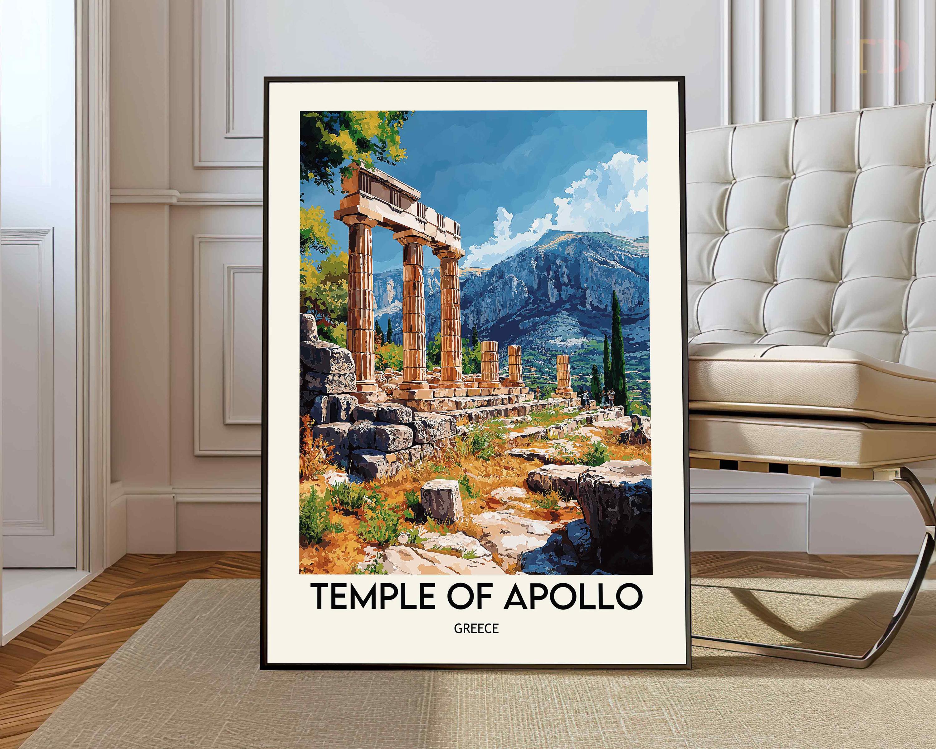 額装済/Oracle De Delphes/ル ヤウアンク/ポスター Oracle of Delphi Poster - Etsy