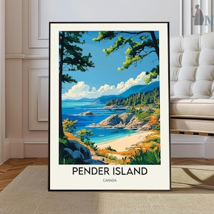 Pender Islands Poster, Pender Islands Wandkunst, Pender Islands Druck, Pender Islands Foto, Pender Islands Posterdruck, Britisch-Columbien